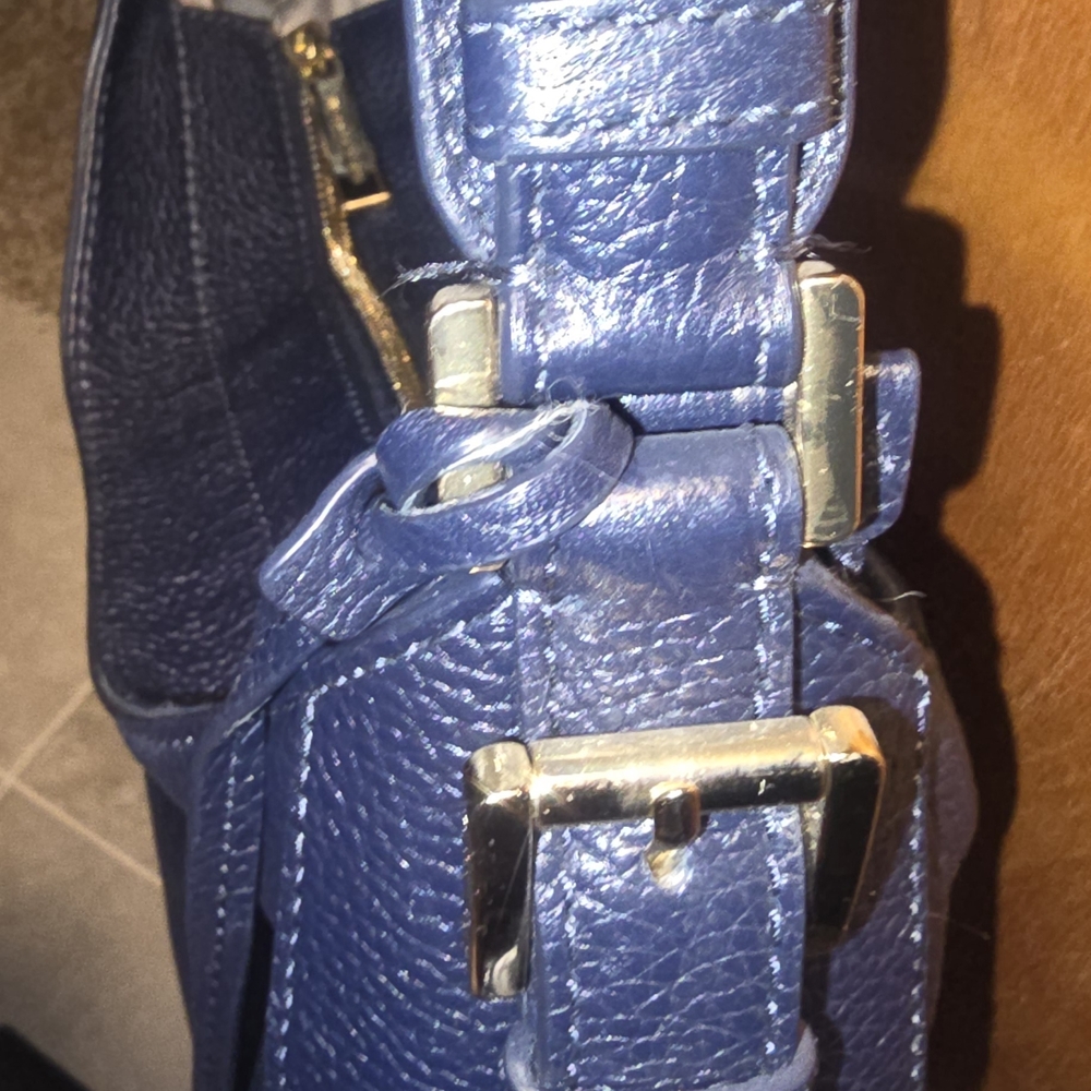 Michael Kors Blue Leather Hobo Bag - Picture 6 of 6
